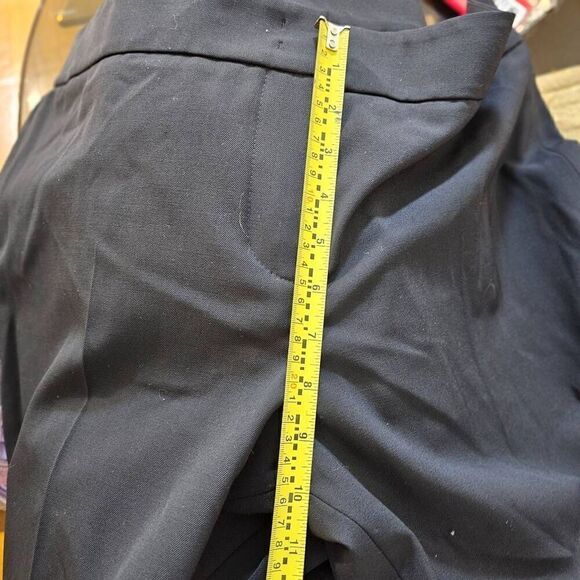 Akris Women’s Size 14 Black Wool Midi Rise Dress Pants - Picture 5 of 6